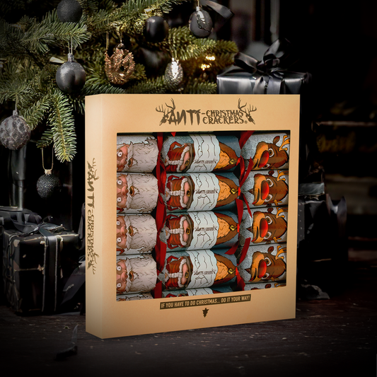 Anti-Christmas Crackers (6x Dark Humour, Insulting, Alternative Crackers)